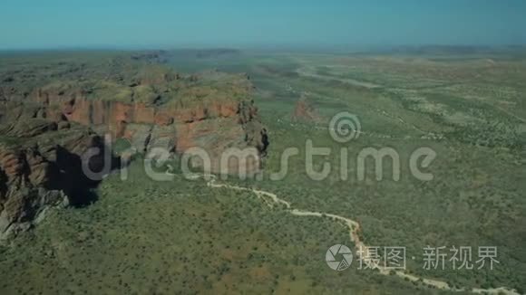 无人机拍摄的澳大利亚内陆和山区