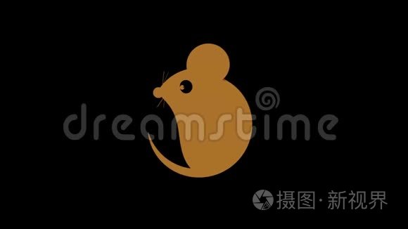 老鼠或老鼠角色2d动画