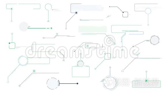 白色背景下的信息图表标注视频