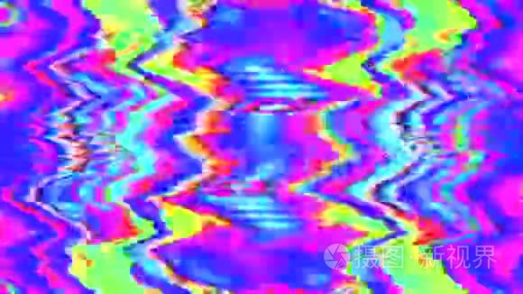 抽象霓虹灯网络朋克豪华全息粒子背景。