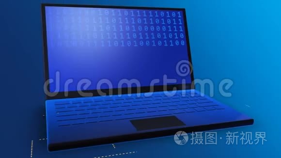 为现代科技商业生活、工作、社交媒体网络提供的特写笔记本电脑