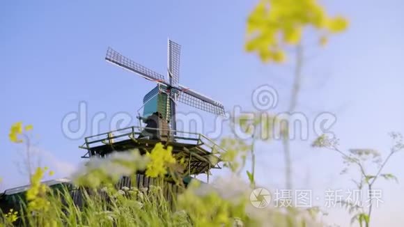 荷兰乡村乡村风景区视频