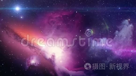 太空星系之旅星云宇宙变焦相机视频