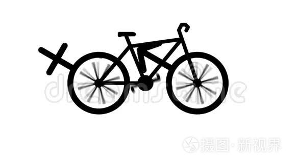 男女自行车性别标志视频