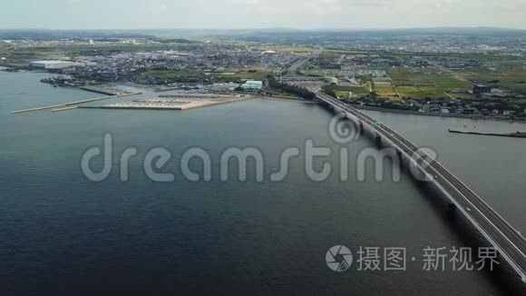 海外高速公路空中跟踪拍摄视频