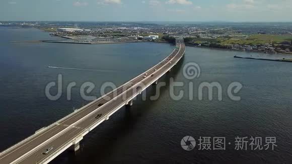 海外高速公路空中跟踪拍摄视频