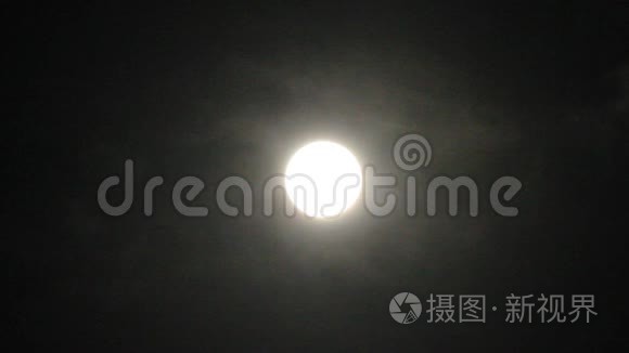 月亮和夜空视频