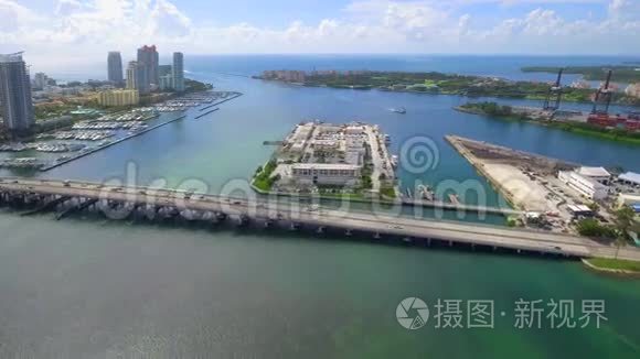 惊人的空中旅行迈阿密海滩视频