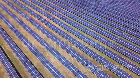 航空工业视图太阳能电池板。