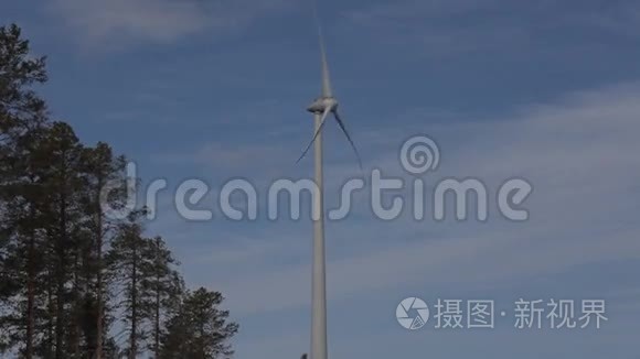 风力涡轮机对能源很有用视频