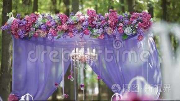 喜庆的婚礼装饰视频
