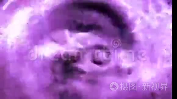 紫色水滴复古风格视频