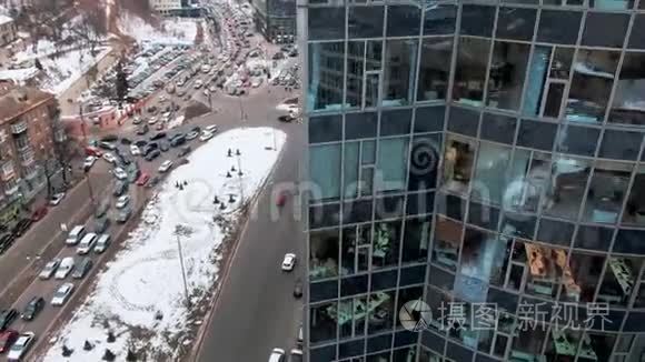 玻璃钢建筑立面街景视频