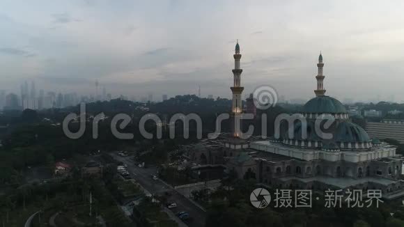 联邦领土清真寺空中录像视频