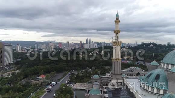 联邦领土清真寺空中录像视频