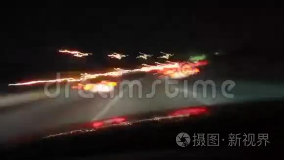 高速公路夜间延时