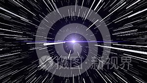 抽象背景黑白星空间旅行和光速视频