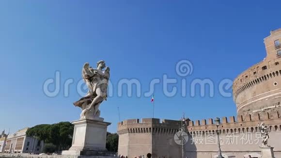 雕塑和圣安杰洛城堡.. 罗马，伊塔