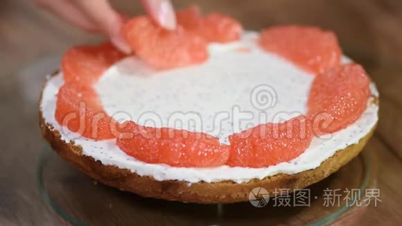 用柚子做蛋糕视频