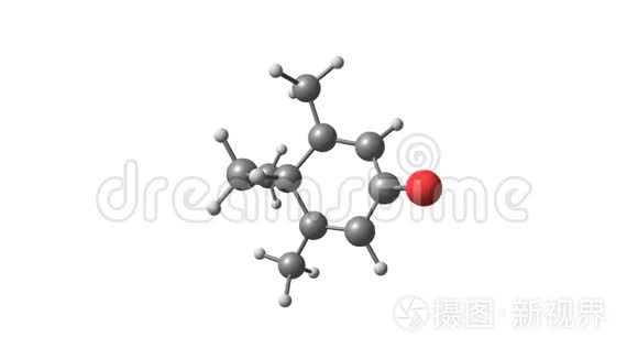 旋转分离的企鹅一分子视频视频