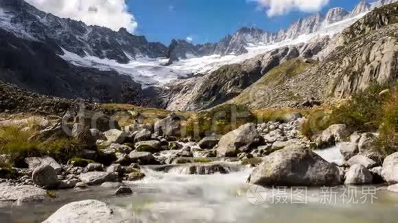 瑞士阿尔姆河上的达马斯河视频