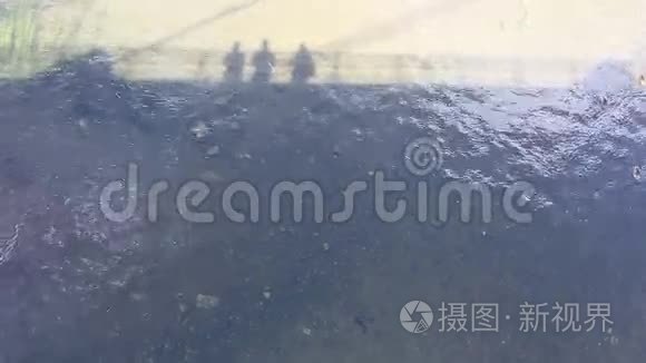 水流和波浪时间圈圈颜色视频