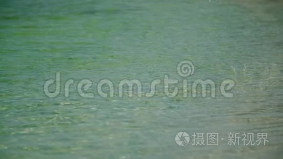 海水波浪和海水视频