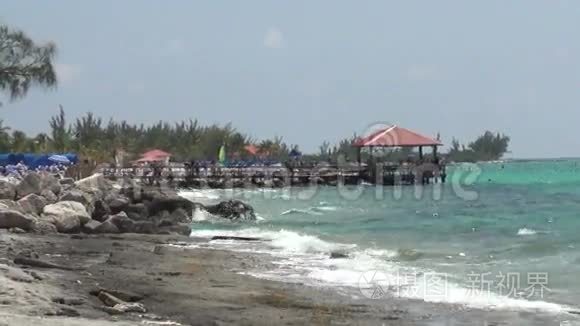 巴哈马的海岸风光视频