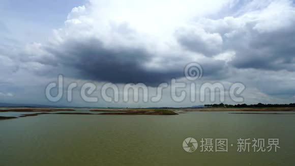 泰国Lopburi Pasak Jolasid大坝的水量减少