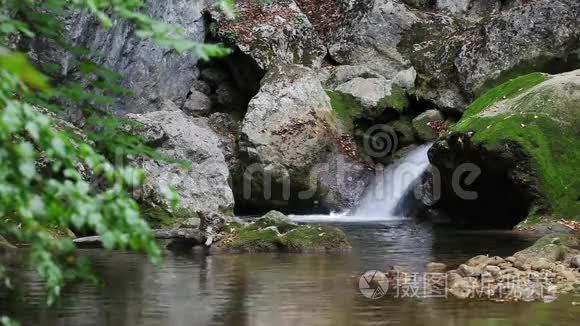 野生小瀑布，酒廊视频