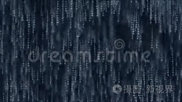 蓝色的电脑符号落在屏幕上。 循环动画