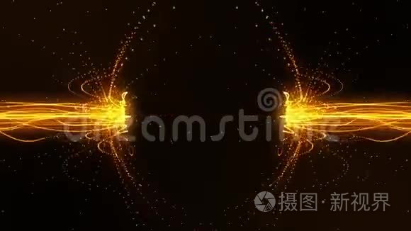 磁场循环运动背景V2中的金流线