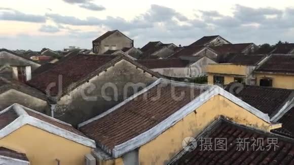 海安古镇老屋顶视频