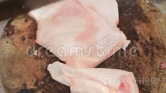 刀肉加工视频