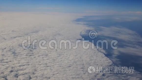 平面天空云水平视频