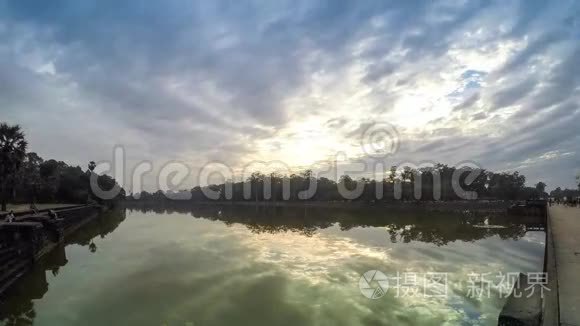 布法罗湖落日的绚丽色彩视频