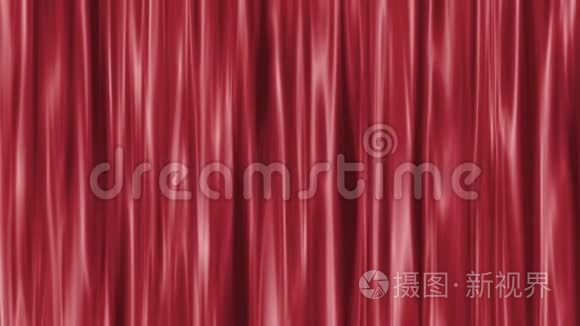 红色窗帘风格背景动画-无缝循环