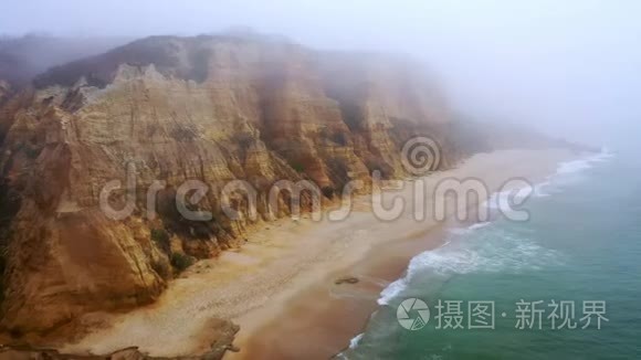 飞越葡萄牙富拉多海滩大西洋视频