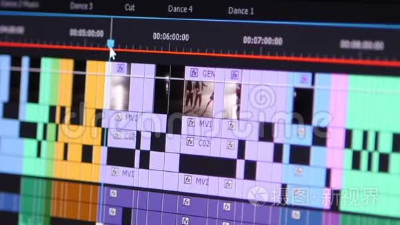 视频编辑软件逐帧穿越时间线视频