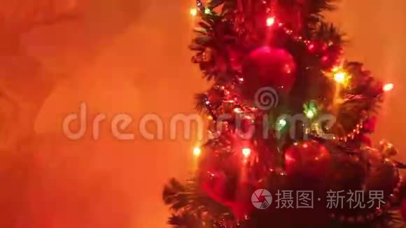 美丽的小圣诞树视频