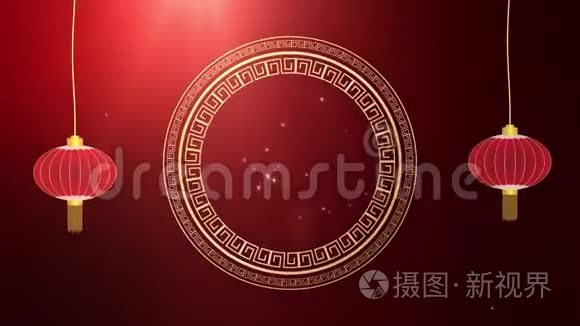 中国新年快乐2019黄道十二宫标志与金色剪纸艺术和工艺风格的颜色背景。 中文翻译