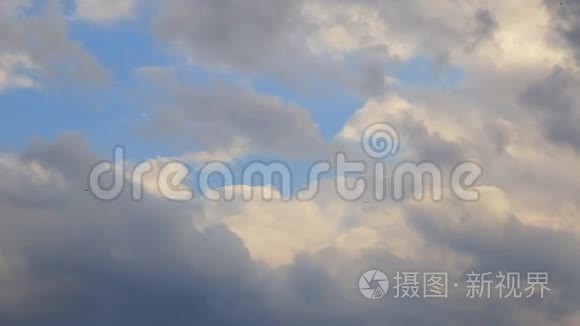 天空云地平线视频