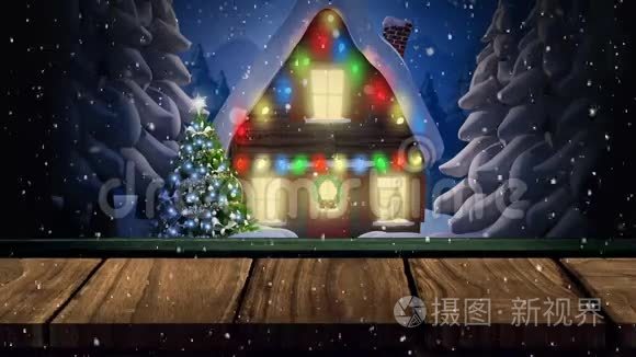 节日的圣诞节视频