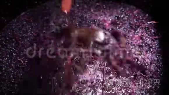 发酵过程中酒桶混合视频