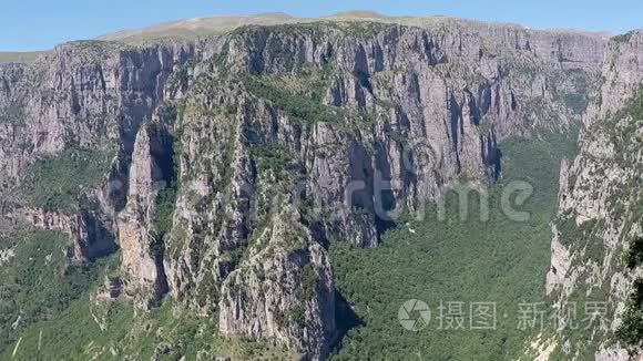 维科斯峡谷扎戈里亚希腊视频