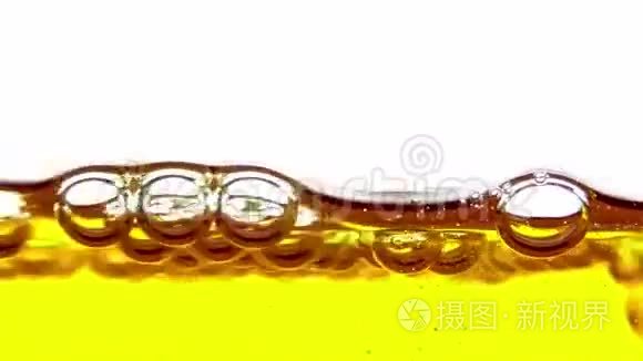 水油气泡背景视频
