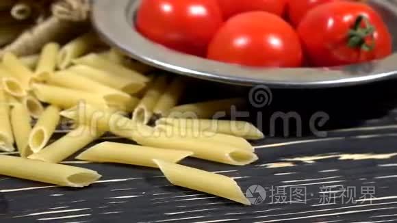 意大利面食原料视频