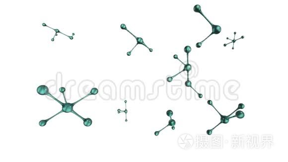 移动三维抽象形状视频