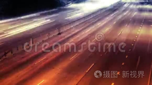 高速公路交通夜间延时