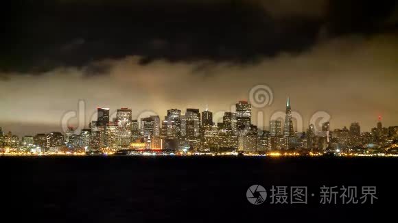 风景秀丽的旧金山天际线视频